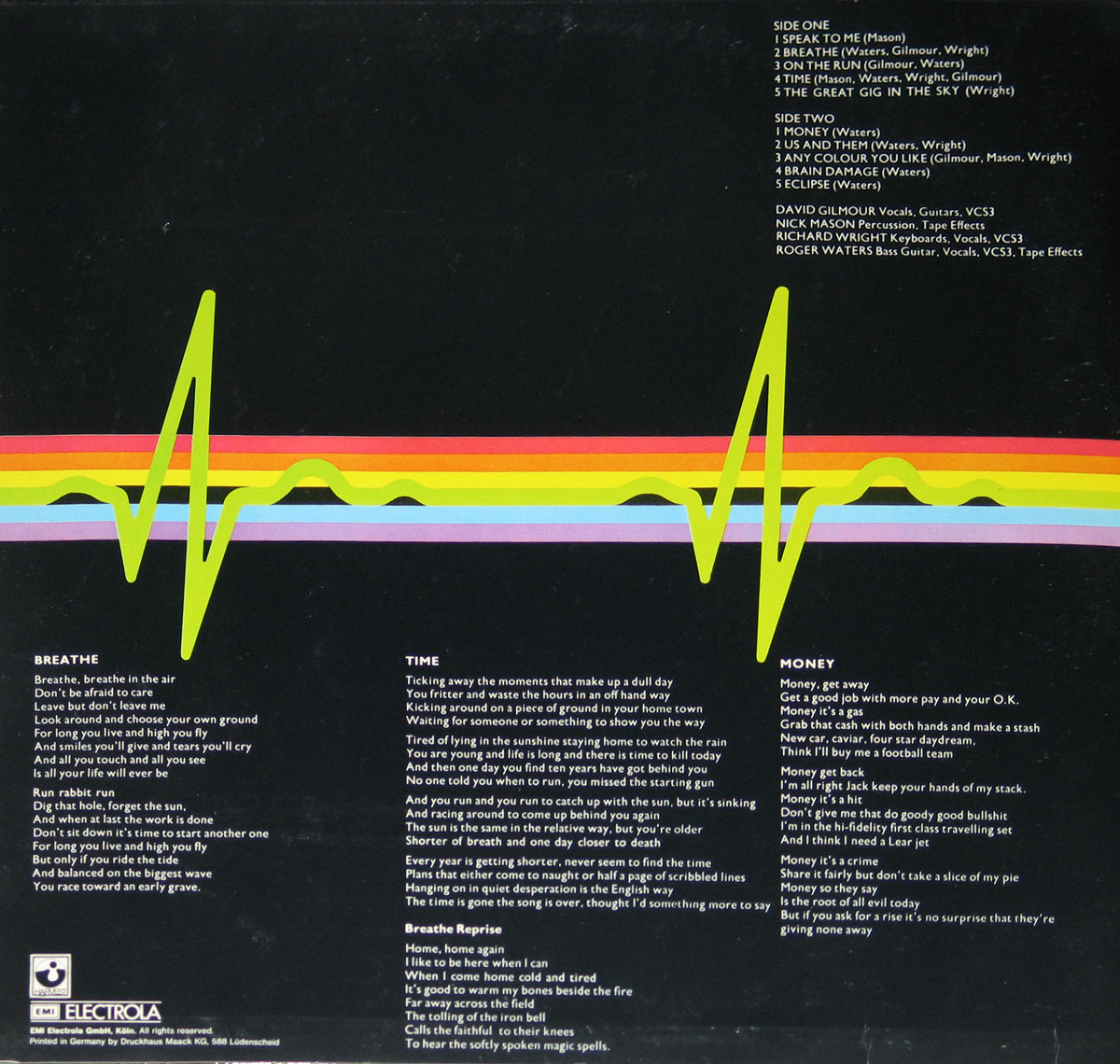 High Resolution Photo #3 PINK FLOYD Dark Side Moon Germany 